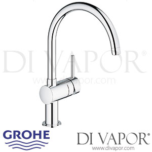 Grohe Minta Single-Lever Sink Mixer (1/2 Inch) - 2001 to 2007 - Spare Parts 32917000 GEN1